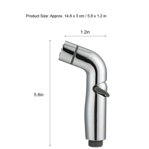 Handheld Bidet Sprayer Stainless Steel - Picture 4 of 12